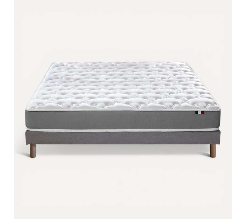 Matelas Mousse Reversible Sommier 140x190 Sommier Gris Chine