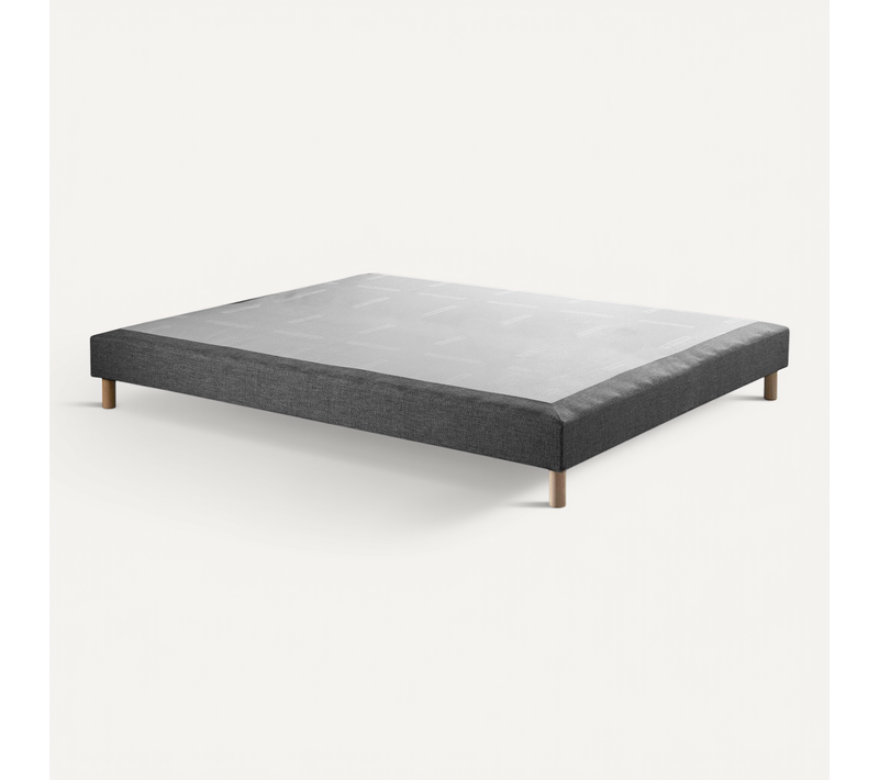 Sommier Tapissier Symbiose Gris Elephant 140x190cm