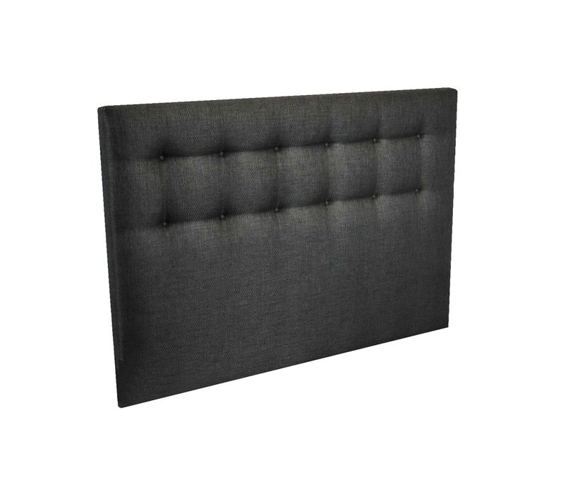 Tete De Lit Capitonnee Crepuscule Anthracite 140x115cm