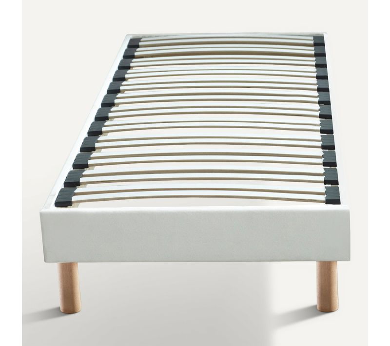 Sommier en kit 90x190 cm LUCIO blanc