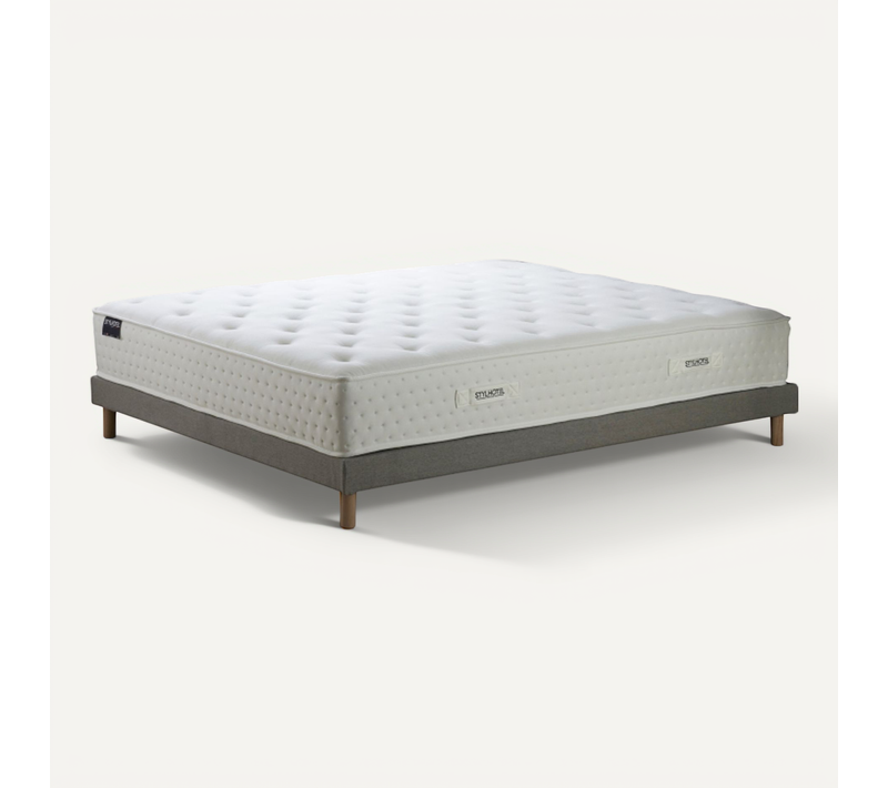 Matelas Hybride Sommier Tête Lit Lattes Flexibles 140x200
