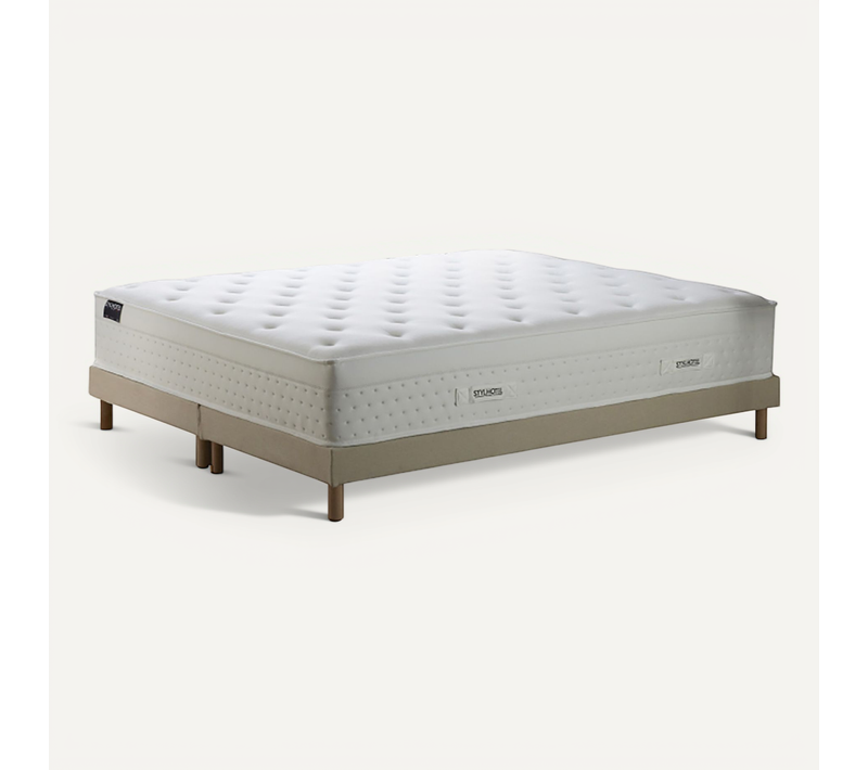 Matelas Hybride Sommier Lattes Flexibles 2x80x200