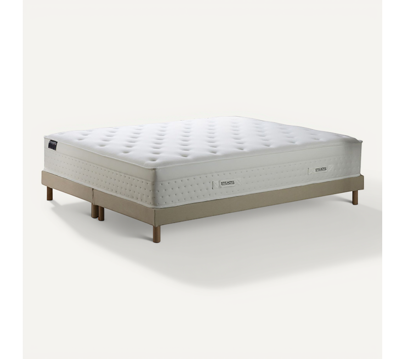 Matelas Hybride Sommier Lattes Flexibles 2x90x200