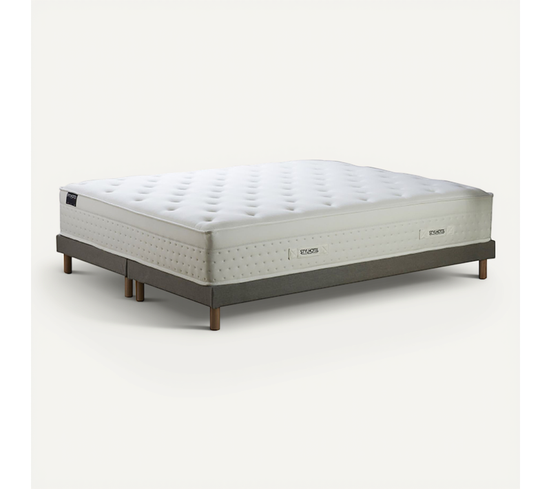 Matelas Hybride Sommier Lattes Flexibles 2x80x200