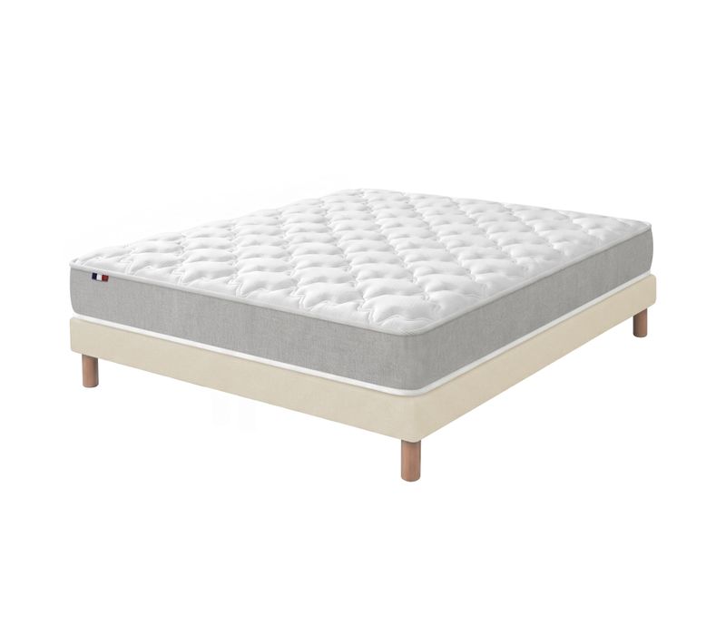 Matelas Mousse Haute Densité Sommier En Beige 140 X 200