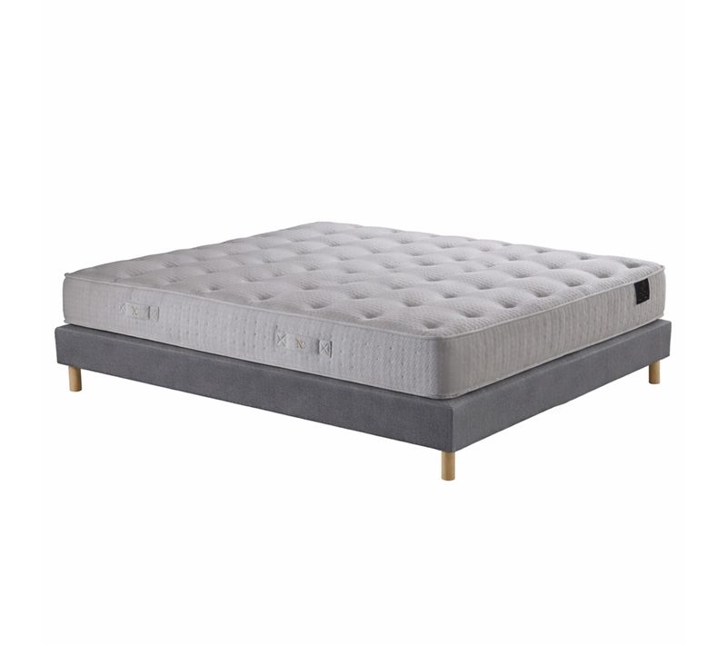 Matelas Hybride Pulsar Mémoire De Forme H27 Sommier Gris