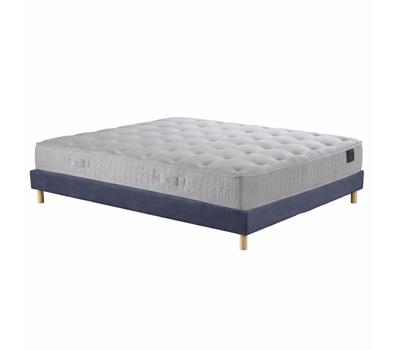 Matelas Hybride Pulsar Mémoire De Forme H27 Sommier Bleu
