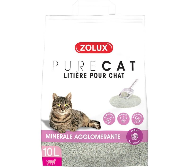 Litière Agglomérante Parfum Floral Purecat 10 Litres