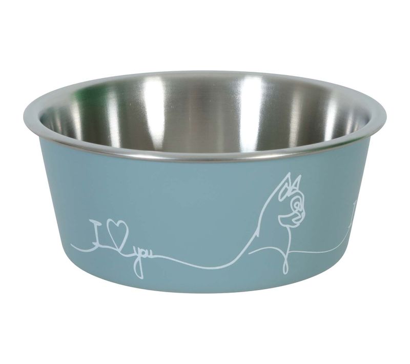 Ecuelle Antidérapante Pour Chats Love Cat Bleu