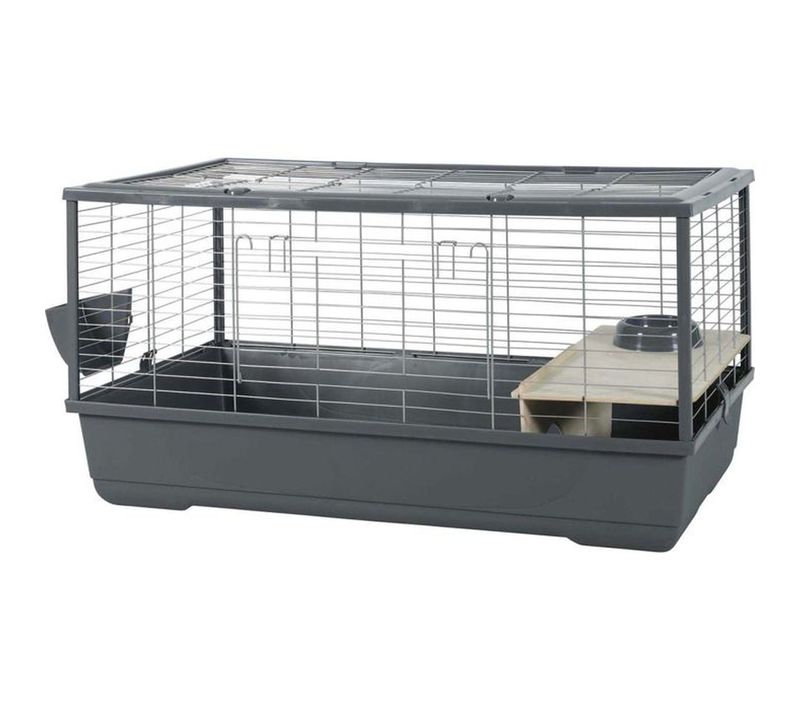 Cage Modulaire 100 Cm Pour Lapins Et Cochons D'inde - Gris Connectable