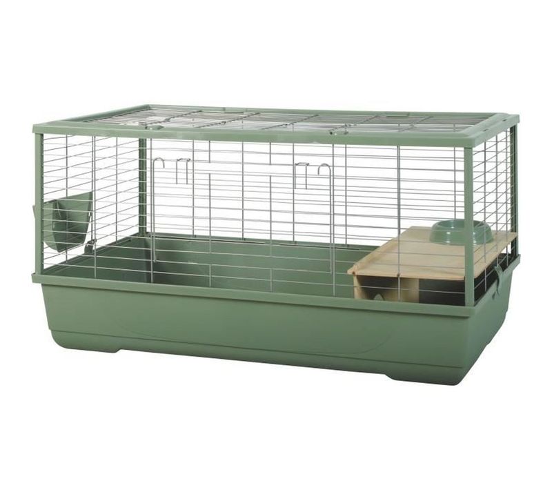 Cage Connectable 100 Cm Pour Lapins Et Cochons D'inde - Vert, Kit à Monter