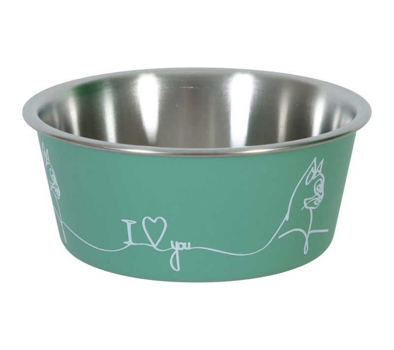 Ecuelle Antidérapante Pour Chats Love Cat Vert