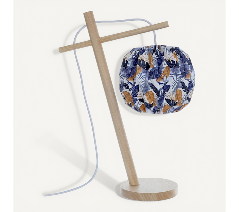 Lampe Tippi Feuilles Bleues