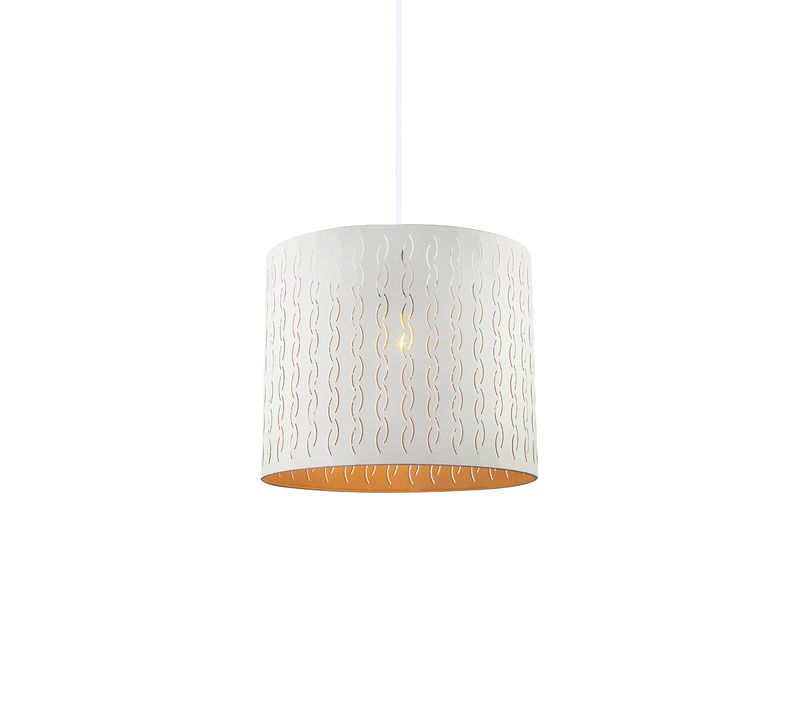 Suspension Canto Blanc, Métal, Diam. 30 Cm, Ampoule LED E27