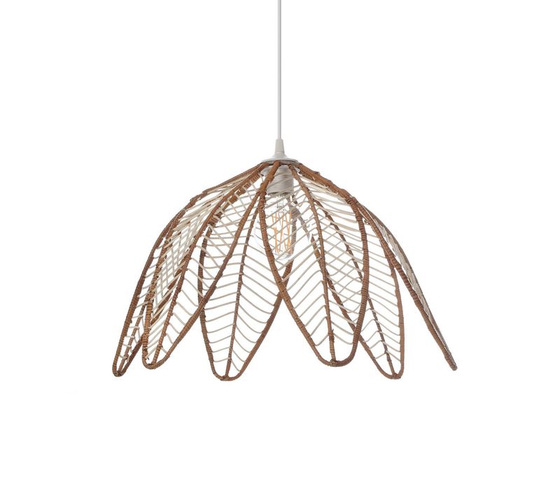 Suspension Flower, Rotin, Diam. 49 Cm,