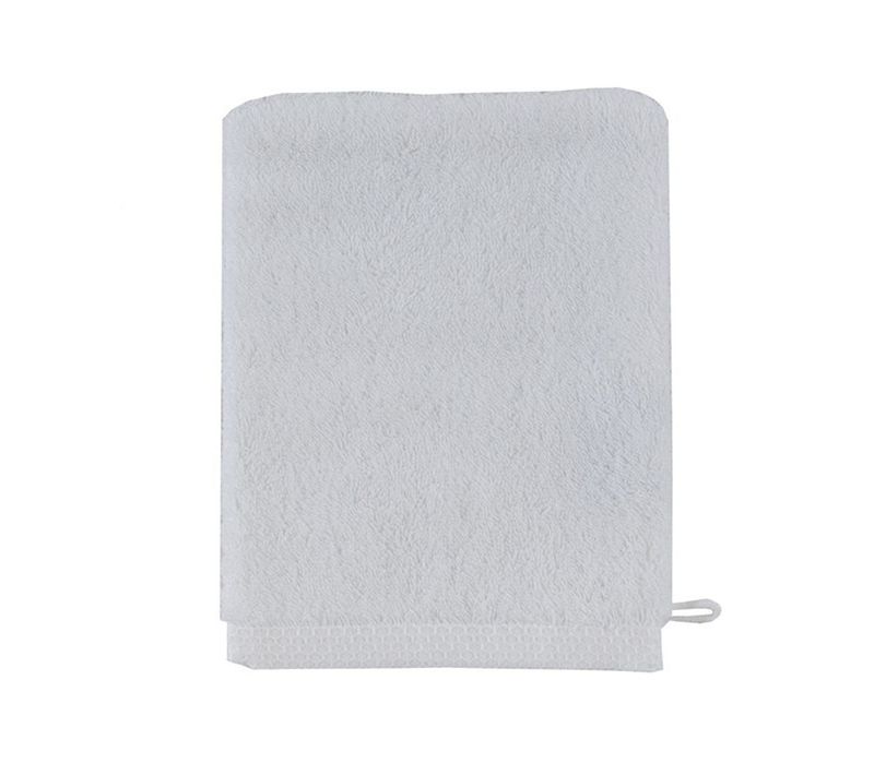 Gant De Toilette En Coton Blanc 16x21