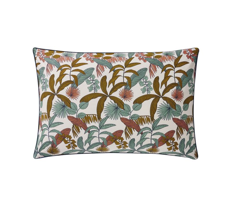 Taie D'oreiller En Percale De Coton Bleu 50x75