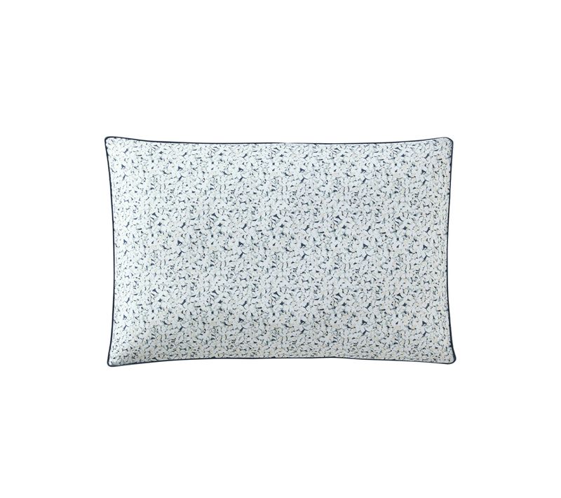 Taie D'oreiller En Satin De Coton Bleu 50x75