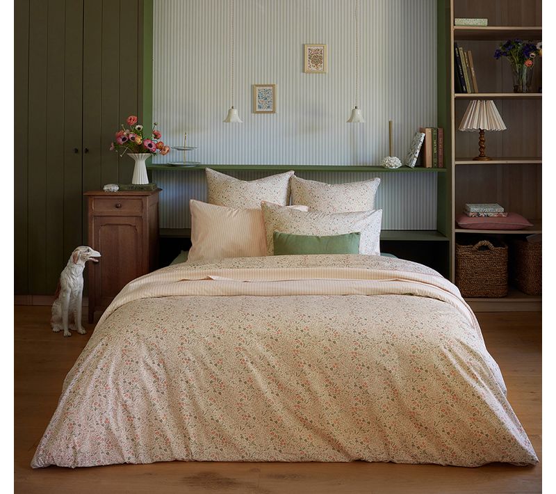 Housse De Couette En Percale De Coton Multicolore 200 X 200 Cm