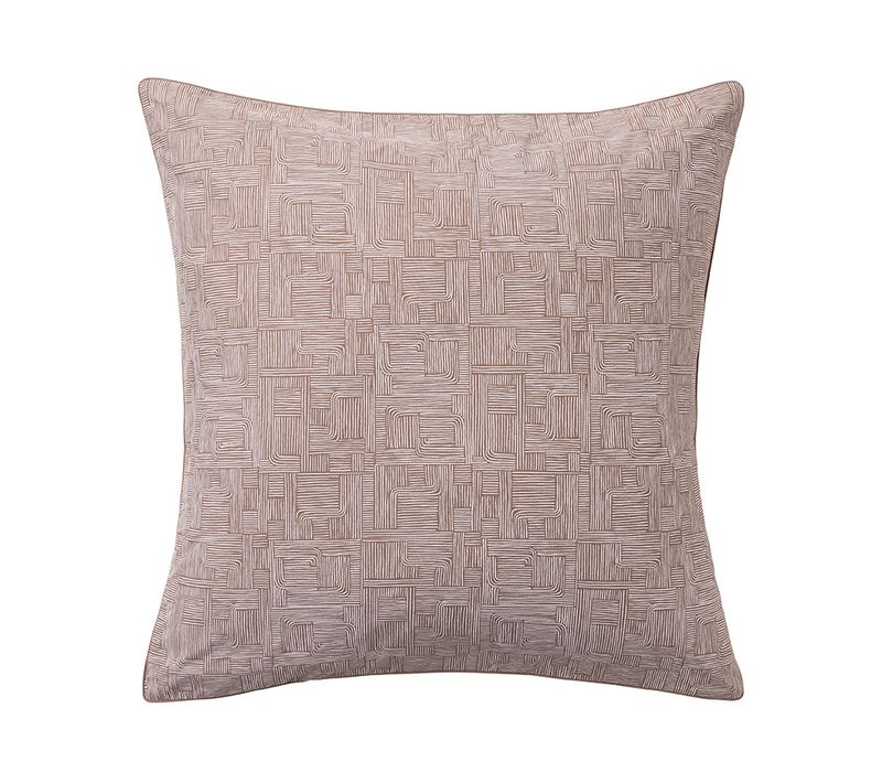 Taie D'oreiller En Percale De Coton Beige 65 X 65 Cm