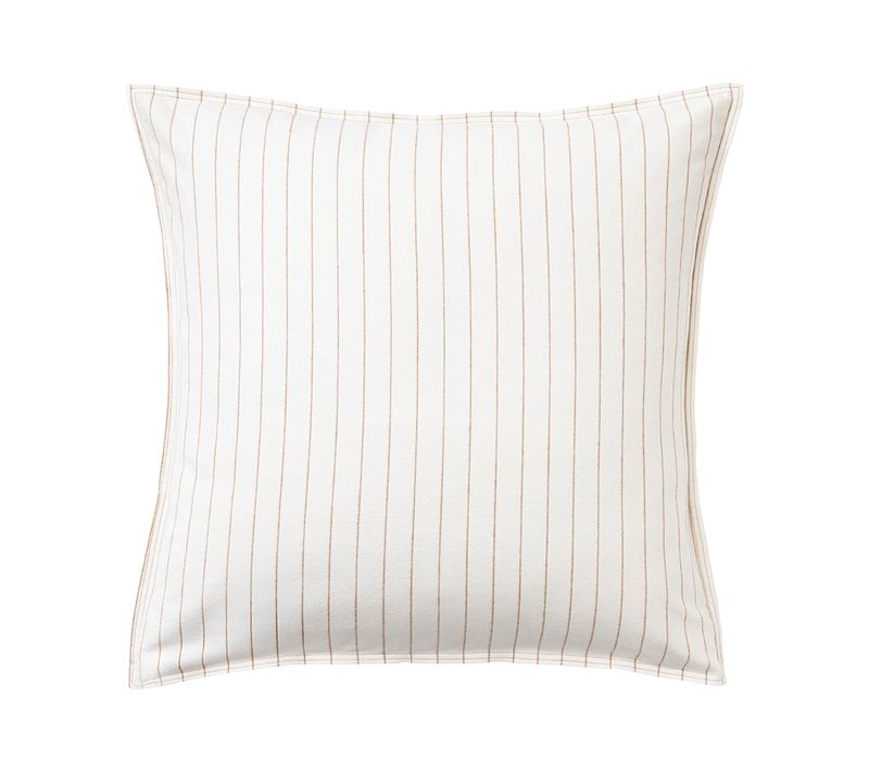 Taie D'oreiller En Flanelle De Coton Écru 65 X 65 Cm