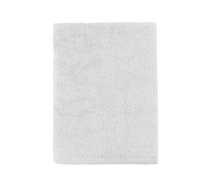 Serviette Invité Unie En Coton Blanc 30x50