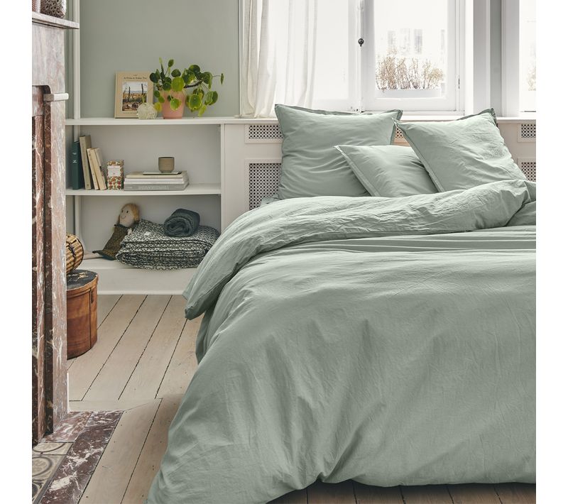 Housse De Couette En Coton Vert 240x220