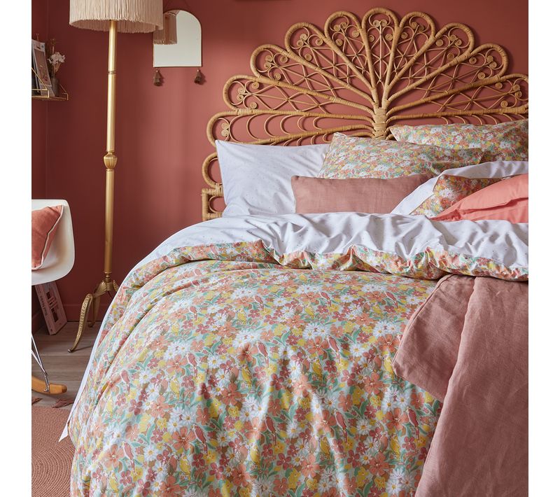 Housse De Couette En Percale De Coton Multicolore 200x200