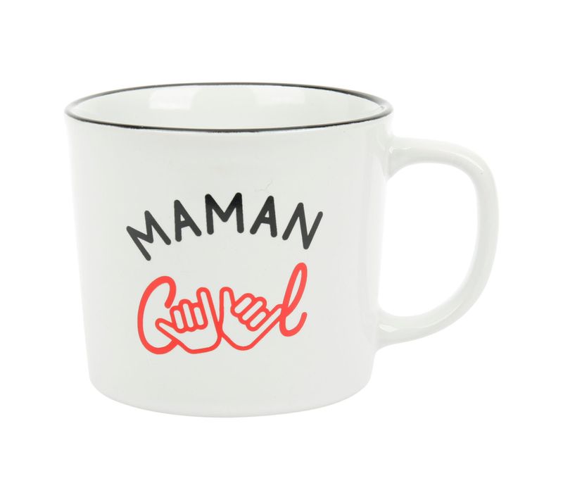 Mug 38 cl MAMAN COOL Blanc
