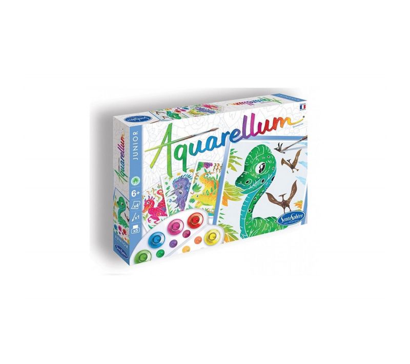 Kit De Peinture Sentosphère Aquarellum Junior Dinosaures