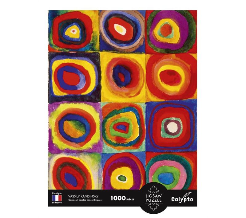 Puzzle 1000 Pieces - Carres Et Cercles Concentriques - Vassily Kandisnky
