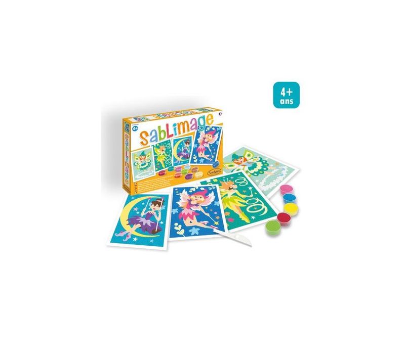 Kit Créatif Sentosphère Sablimage Fées 4 Tableaux
