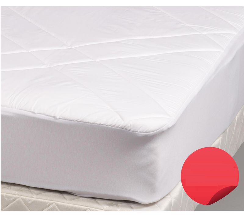 Surmatelas Latex Naturel 80x190/200 Cm - Imperméable - Enveloppe 100% Coton - Forme Drap Housse