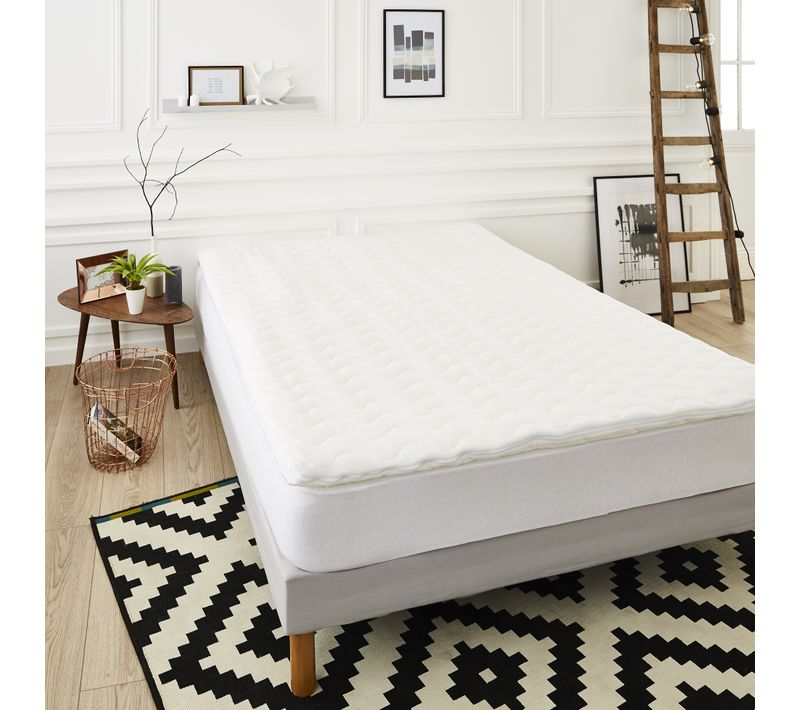 Surmatelas Mémoire De Forme 160x200 Cm - Epaisseur 5 Cm - Mousse Haute Densité - Déhoussable