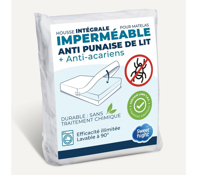 Housse Intégrale Matelas Imperméable 60x120x12 Cm - Protège Matelas Anti-punaise De Lit