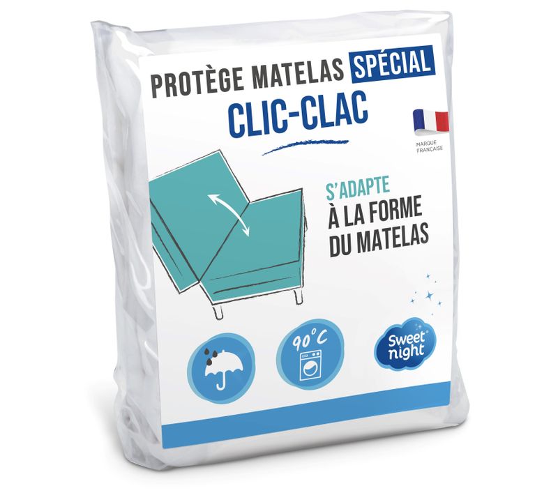 Protège Matelas Pour Clic Clac 140x190 Cm - Alèse Imperméable - Silencieux - Lavable à 90°c