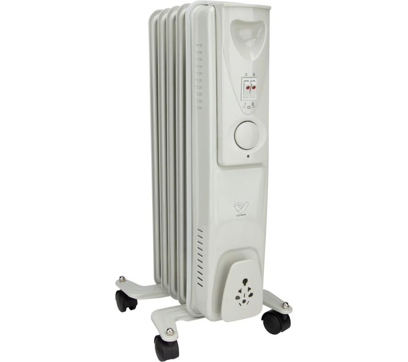 Radiateur Mobile Bain D'huile 1000w - Blanc