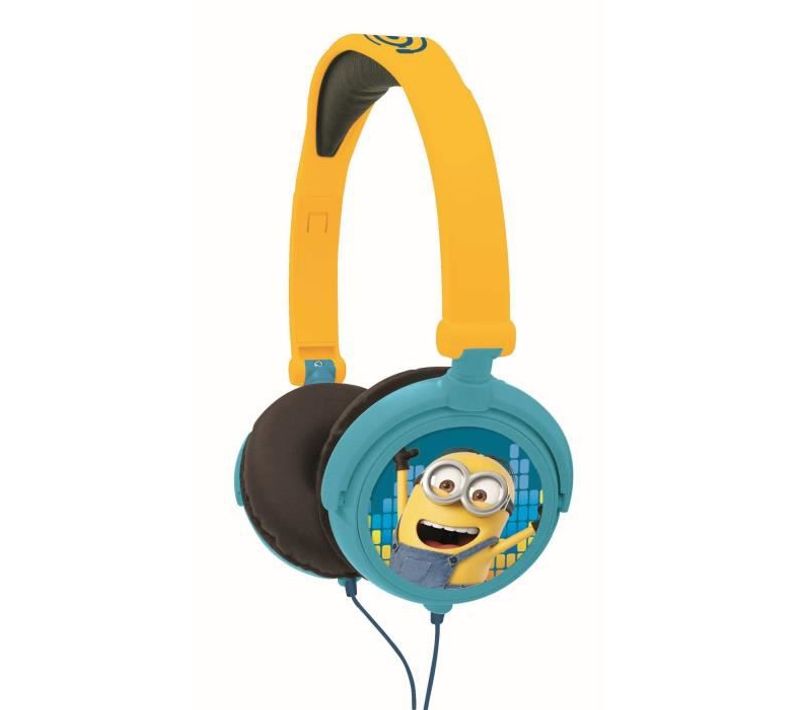 Casque Audio Enfant Les Minions Bleu Et Jaune