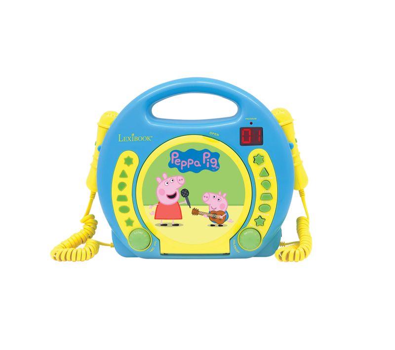 Lecteur Cd Portable Avec 2 Microphones Peppa Pig