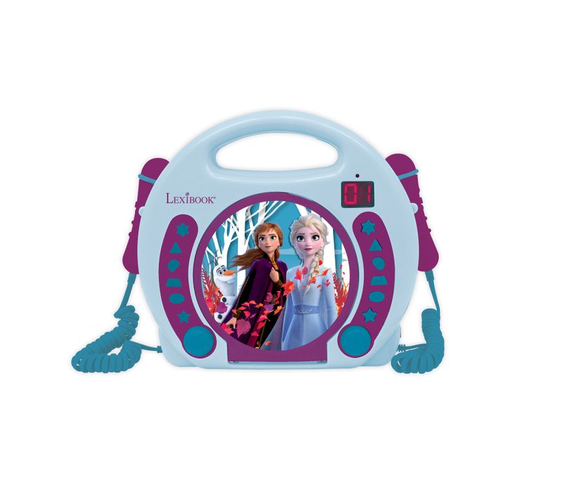 Lecteur Cd Portable Avec 2 Microphones Reine Des Neiges