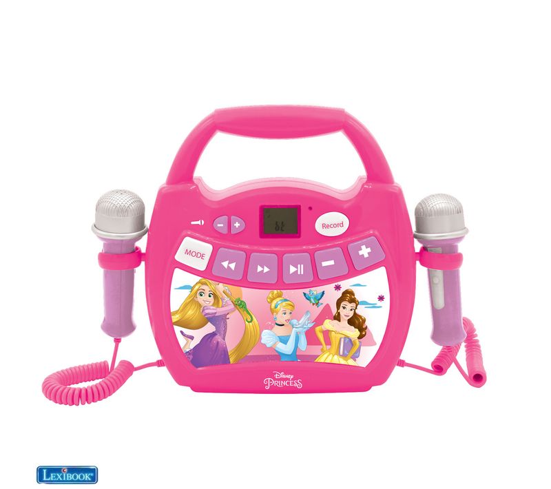 Lecteur Audio Sans Fil Portable Avec 2 Micros Disney Princesses