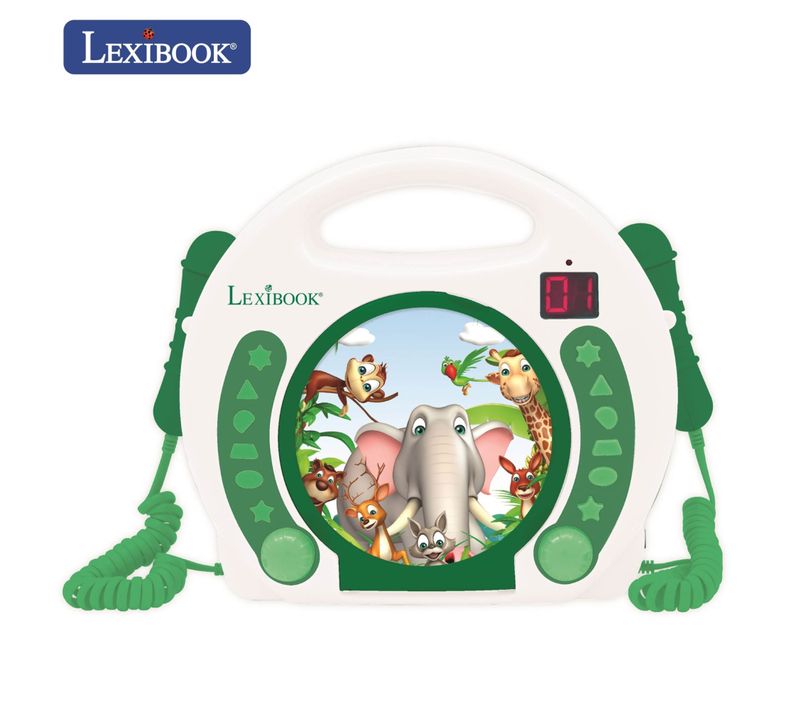 Lecteur Cd Portable Avec 2 Microphones Animaux