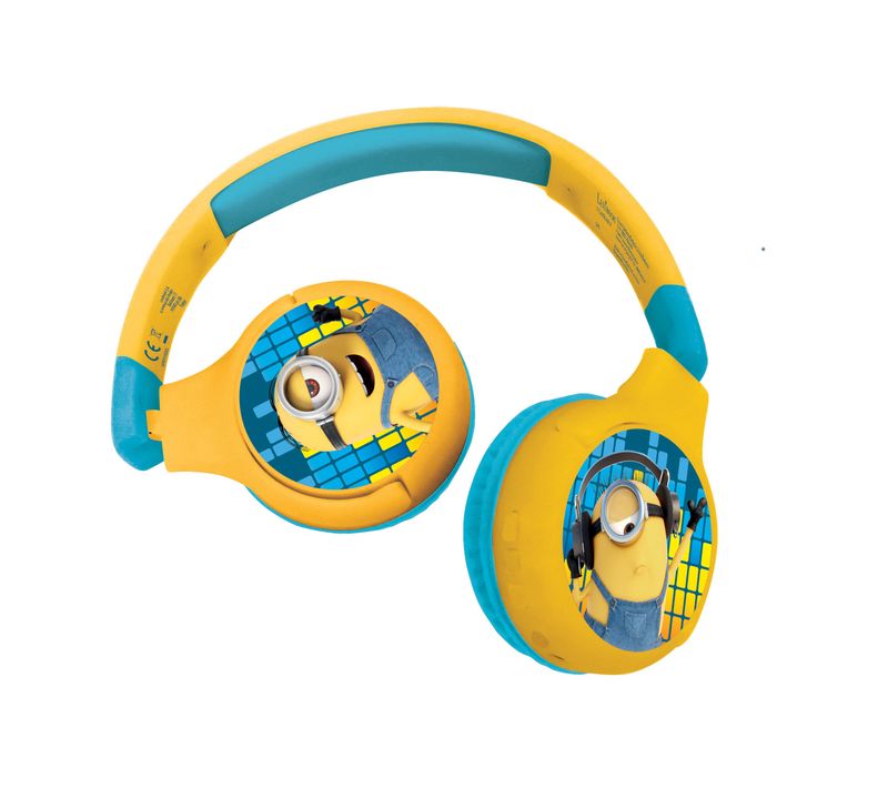 Casque 2 En 1 Les Minions Bluetooth Et Filaire Avec Limitation De Son