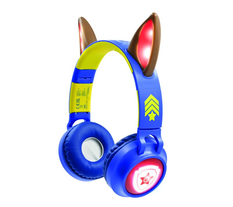 Casque Lumineux Pliable Bluetooth Et Filaire Chase De La Pat' Patroulle Avec Limitation Du Volume
