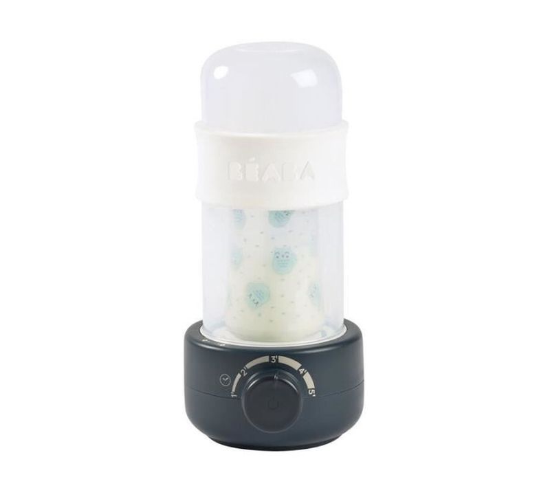 Chauffe-biberon Et Stérilisateur Électrique Bleu Nuit — Chauffe En 2 Min, Minuteur
