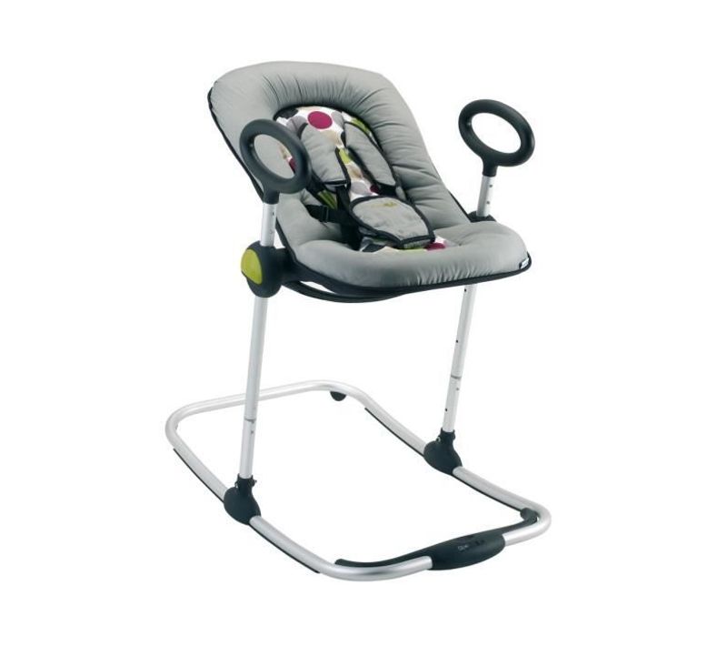 Transat Pour Bébé Upetdown Réglable 3 Positions Noir Et Gris