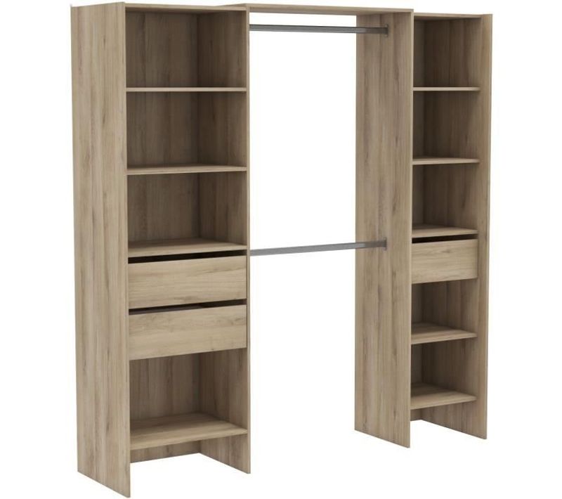 Kit Dressing Extensible - Miami - Chêne Kronberg - 191,8 X 50 X 204,5 Cm -