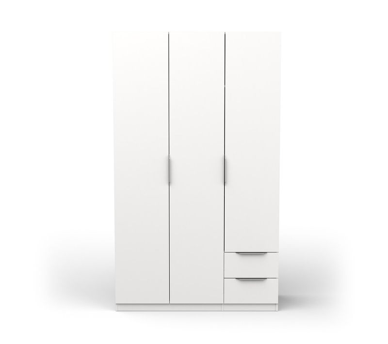 Armoire 3 Portes Et 2 Tiroirs - L119,4 Cm