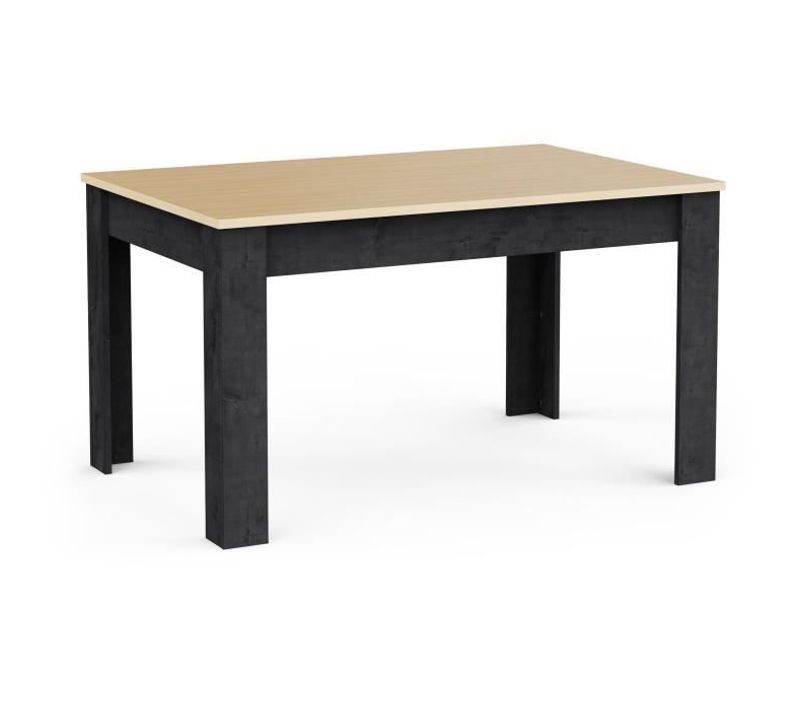 Table à Manger Fixe - Kent - Chêne De Fil Et Sidewalk - Rectangulaire - 4 à 6 Personnes