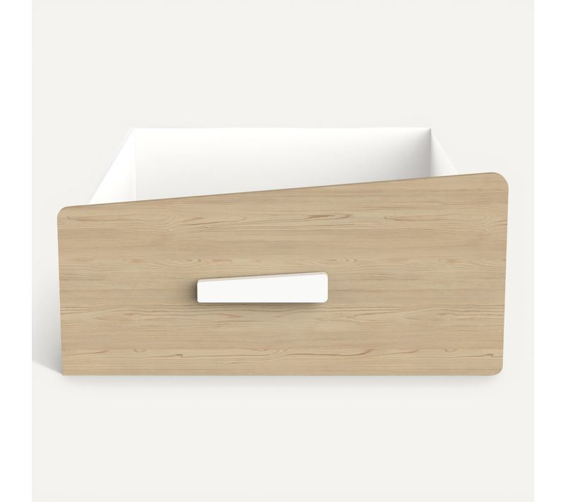Tiroir De Rangement Pour Sommier Cabane - 97,7 X 86,4 X 40,7 Cm - Blanc